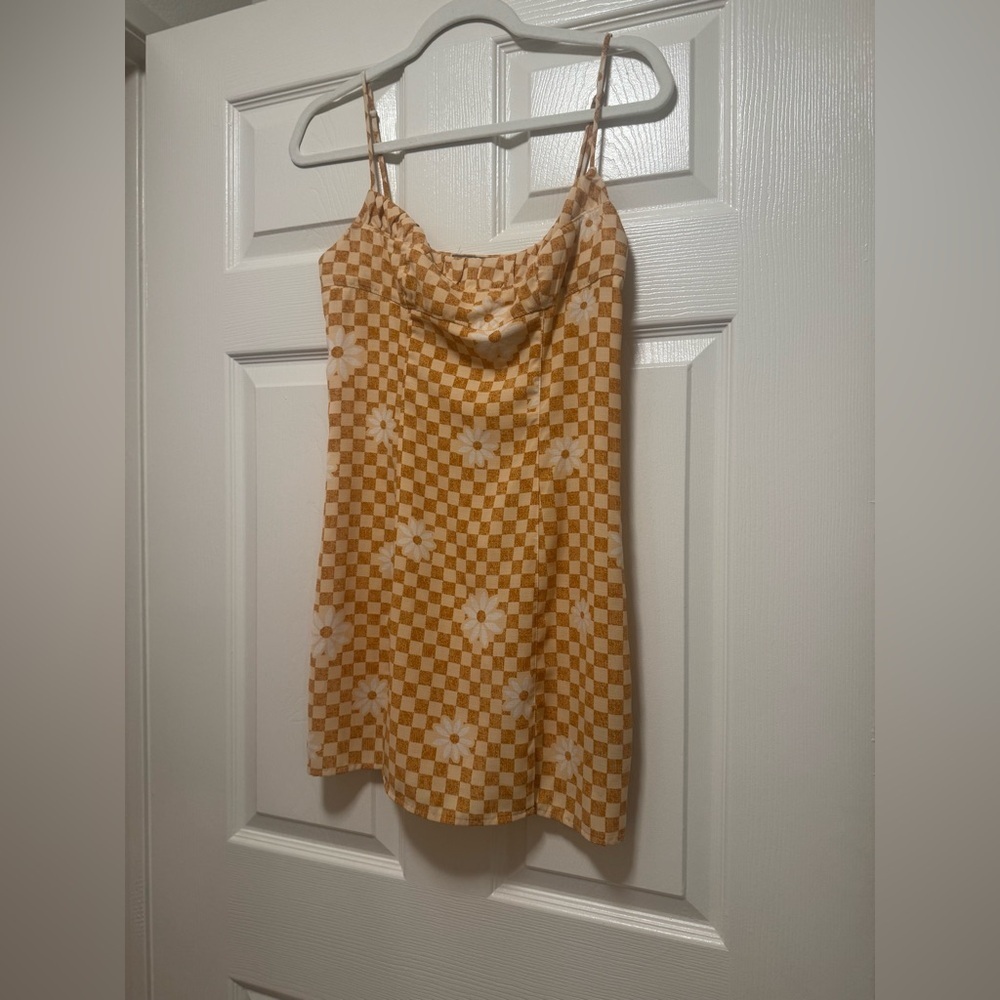 Urban Outfitters Lumi Daisy Check Print Dress - Picture 5 of 11